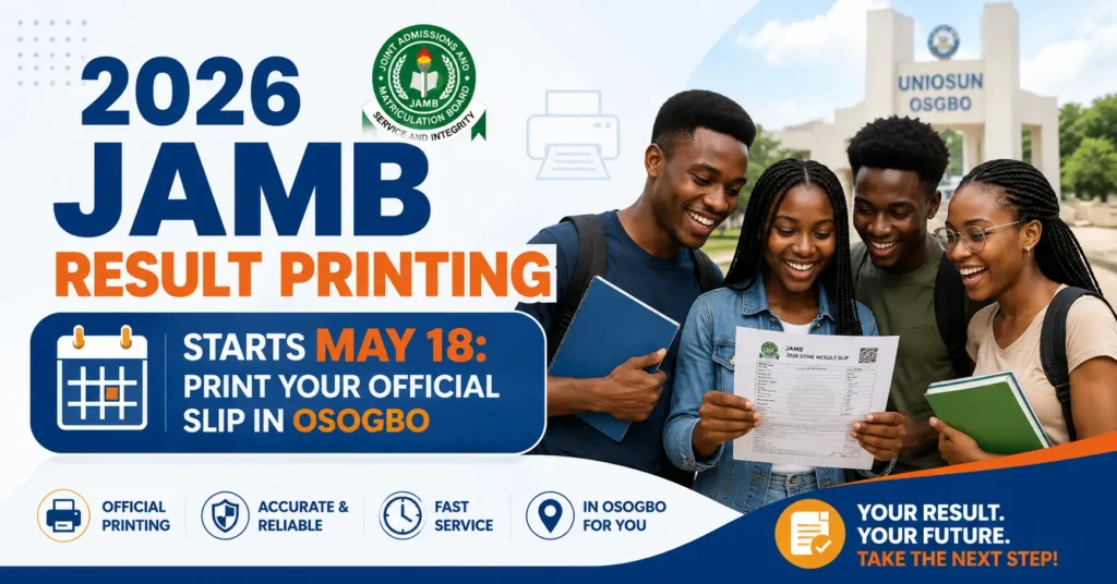 2026 JAMB Result Printing
